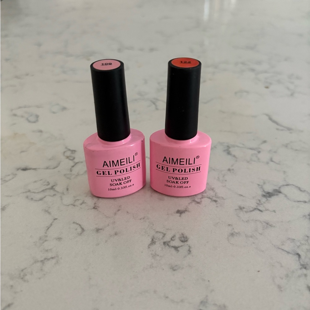 AIMEILI Pink Gel Nail Polish Set